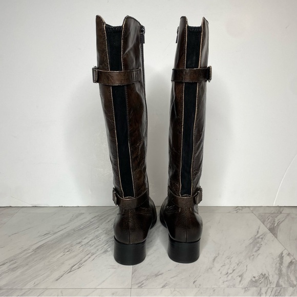 Born Gibb Knee High Wide Calf Brown Leather Boot 7 1/2 M - Picture 3 of 16